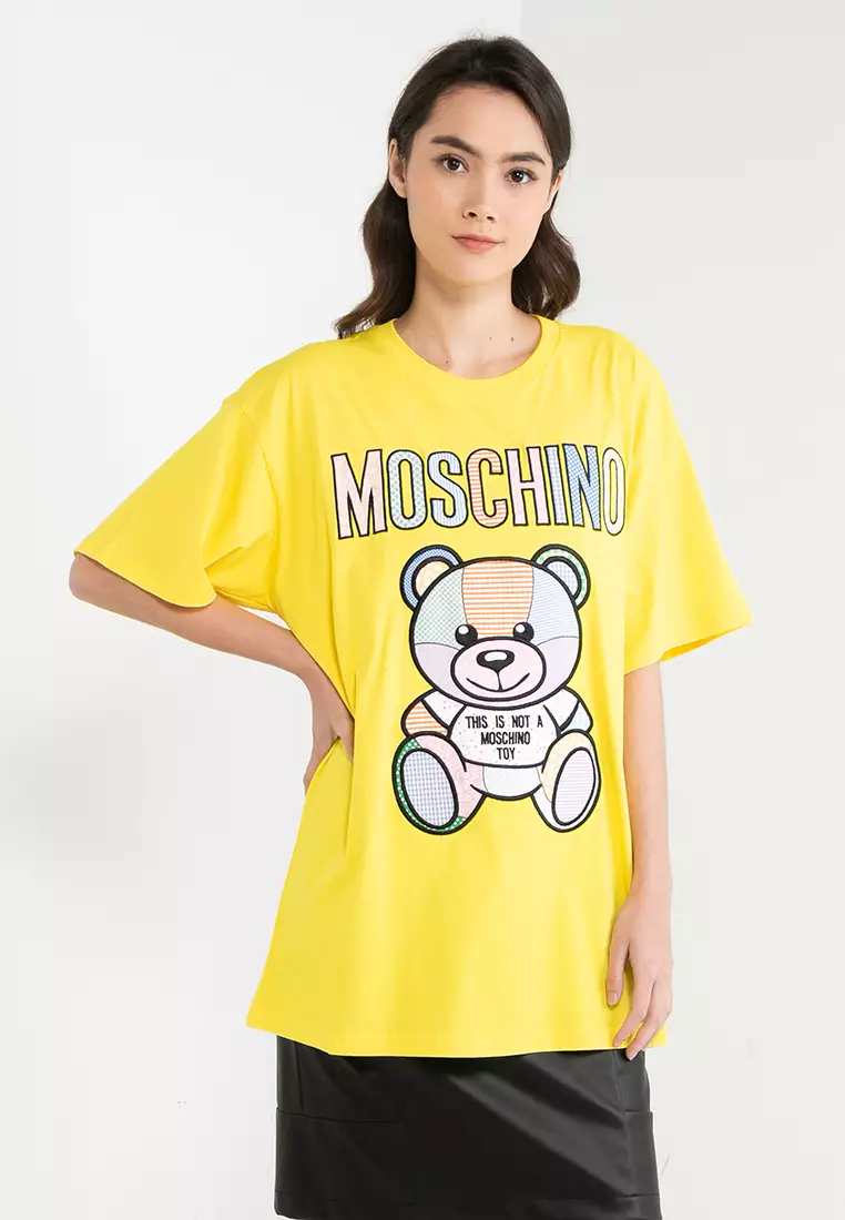 Yellow moschino discount shirt