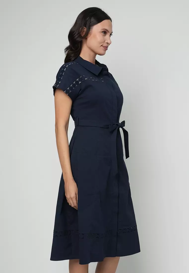 Aubriella Dress with Chest Trimming