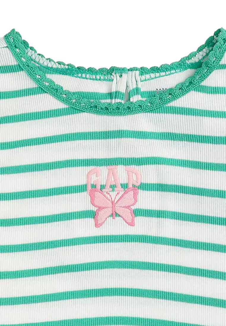 Short Sleeve Rib Logo Tee