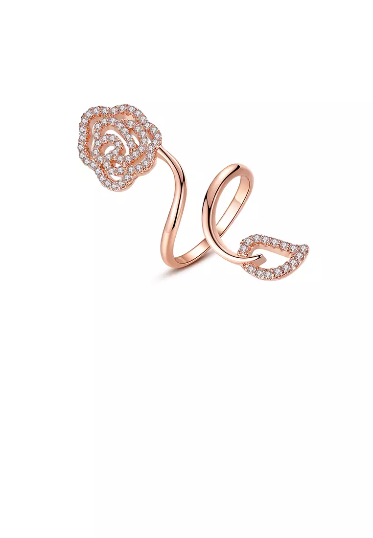 Adjustable discount rose ring