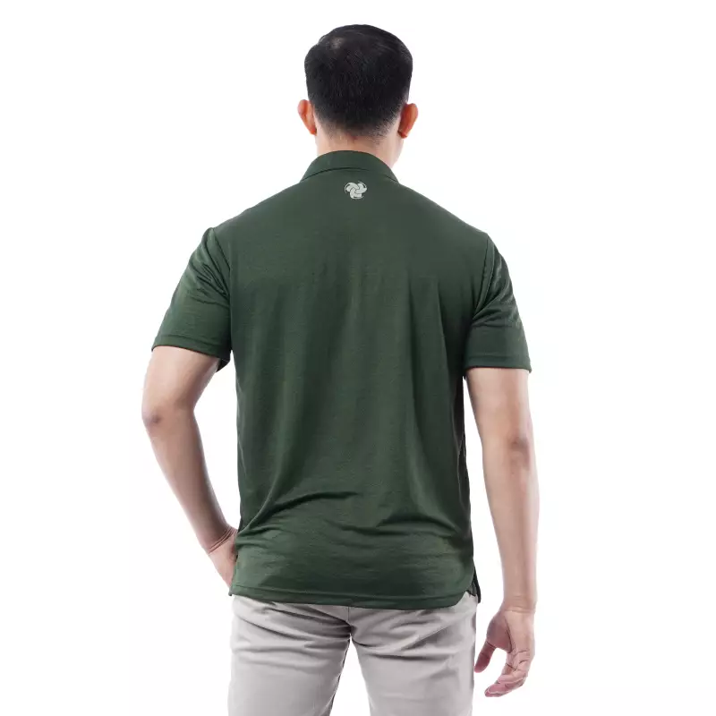 Tiento Pakaian Olahraga Golf Pria Polo Dry Fit Men Army