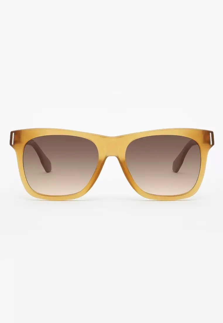HAWKERS Frozen Mustard Brown Gradient SUNSET Asian Fit Sunglasses for Men and Women