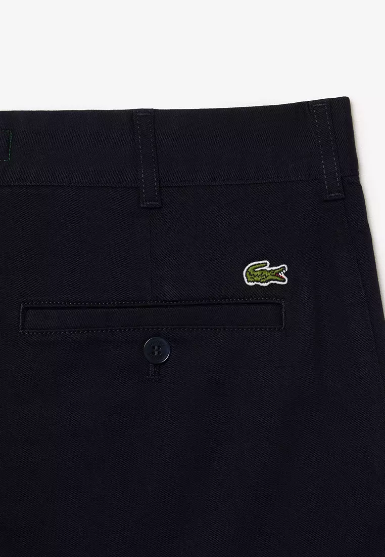 Slim Fit Stretch Cotton Bermuda Shorts