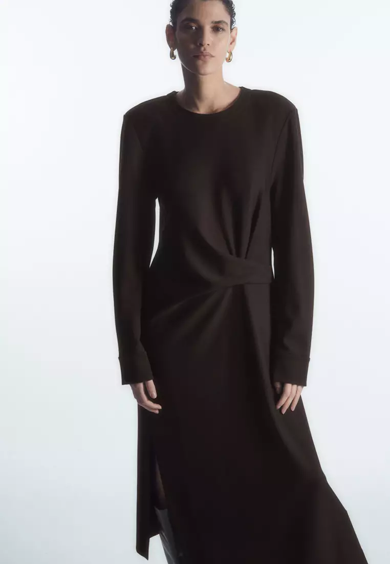 Cos black dress 2019 clearance