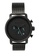 Milliot & Co. grey Cedric Black Leather Strap Watch 3BA6CAC8D98DDAGS_1