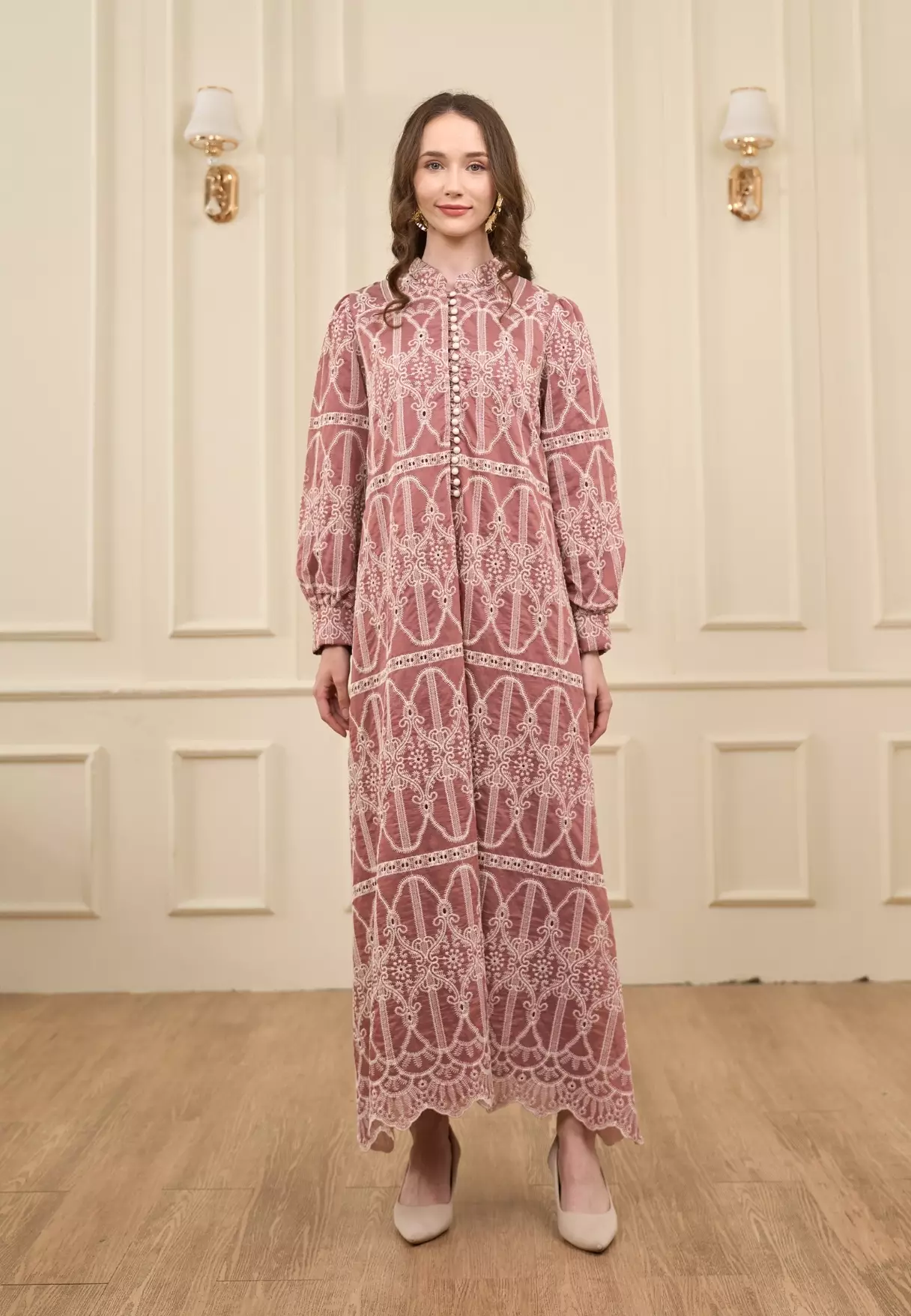 Saffiya Dress - Woodrose