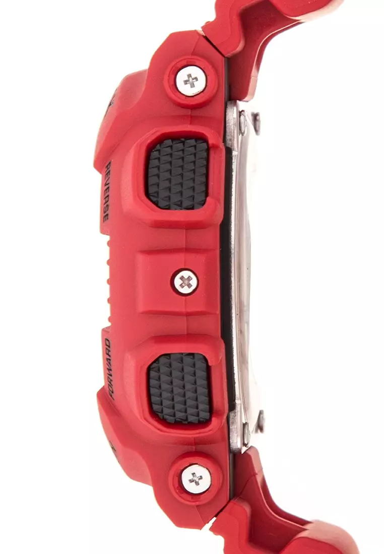 Casio G-SHOCK Jam Tangan Pria - Red Black - Resin - GA-100B-4ADR