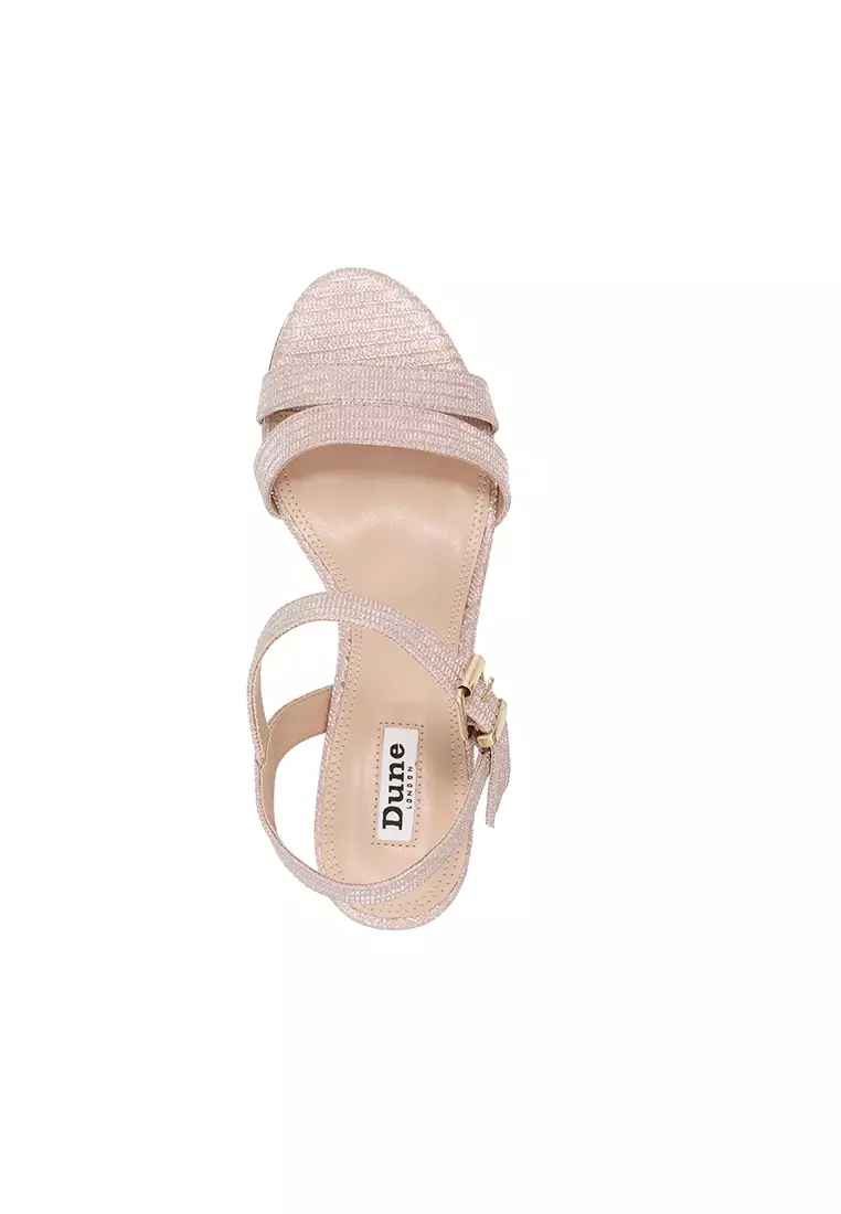Block Heel Dune Strappy Sandals Buy Dune London Merisa Metallic