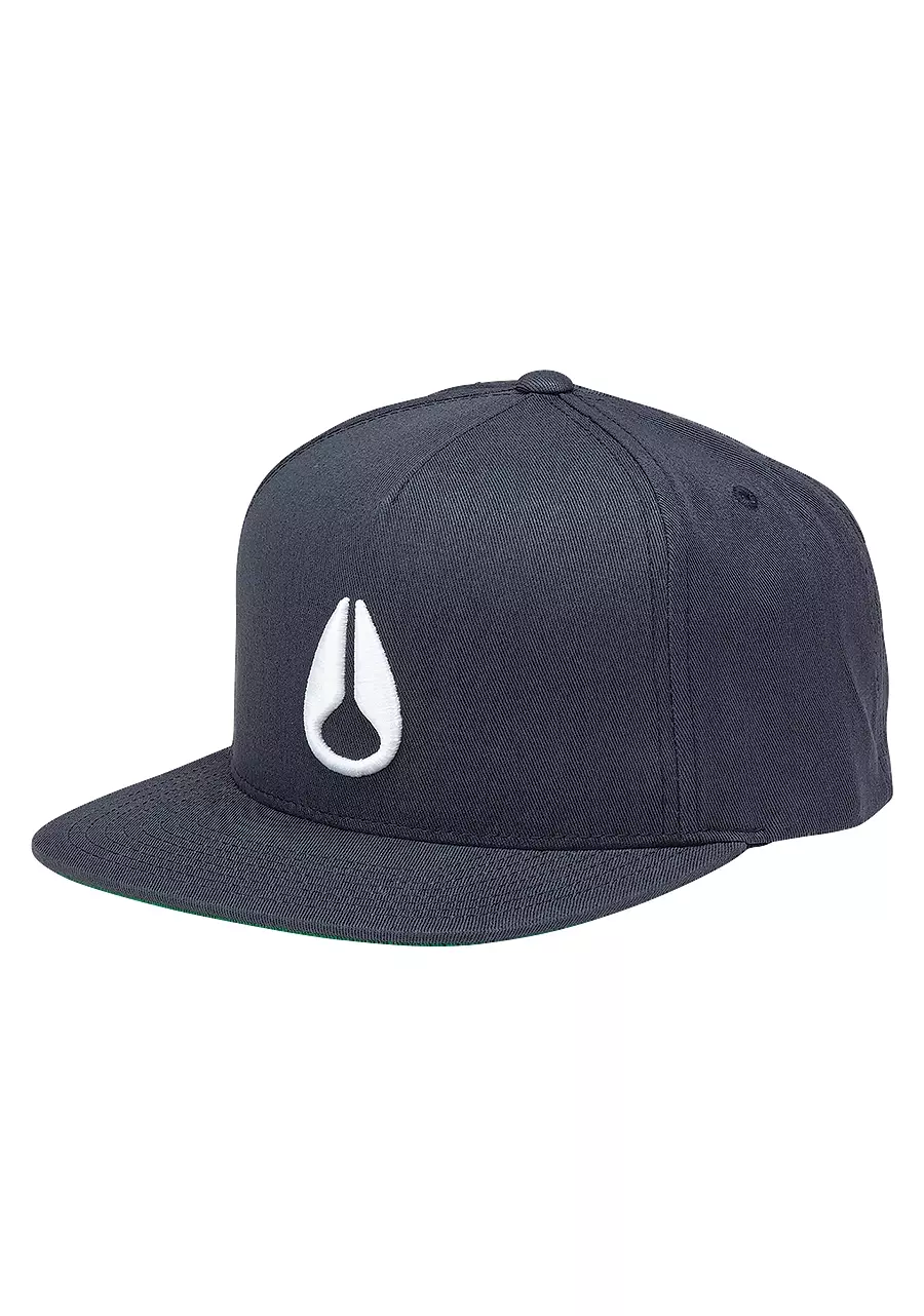 NIXON Watts Snapback Hat - Navy & White, One Size Adjustable Baseball Cap - View #10