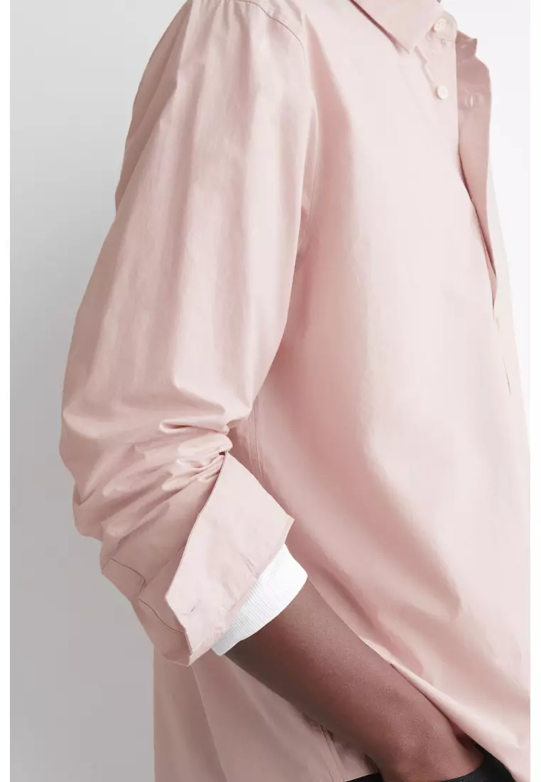 RELAXED PIMA COTTON-POPLIN SHIRT