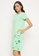 Clovia green Clovia Monster Emoji Print Short Nightdress in Mint Green - 100% Cotton FFA8EAA2D82F17GS_2