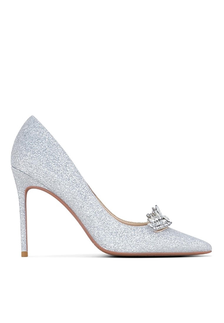 10CM Metal Buckle Wedding High Heels DJX49-g