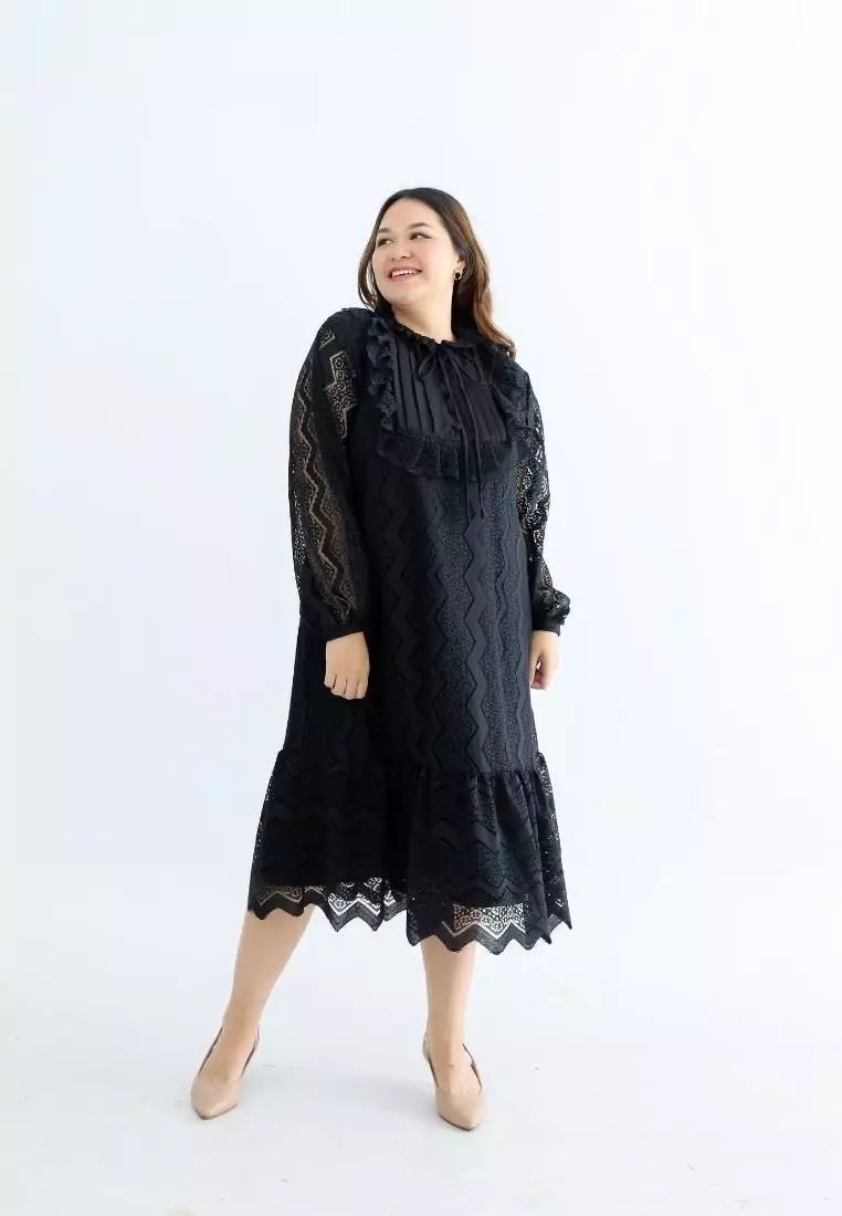 Plus Size Party Dress New Antoinette Black