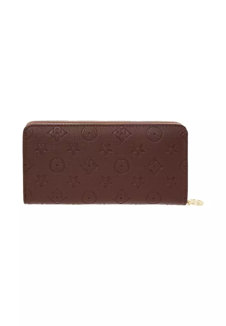 Louis VUITTON GIANT MONOGRAM LARGE ZIPPY WALLET KHAKI BEIGE EMPREINTE  LEATHER