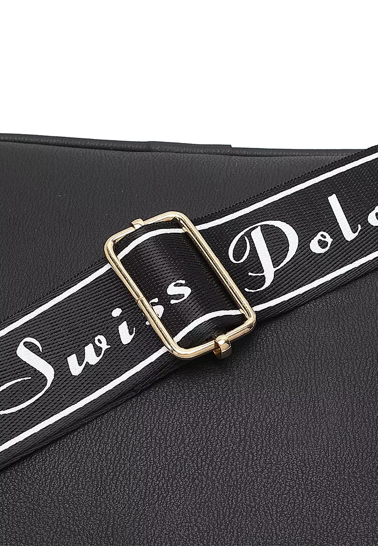 Women's Sling Bag / Crossbody Bag - Black