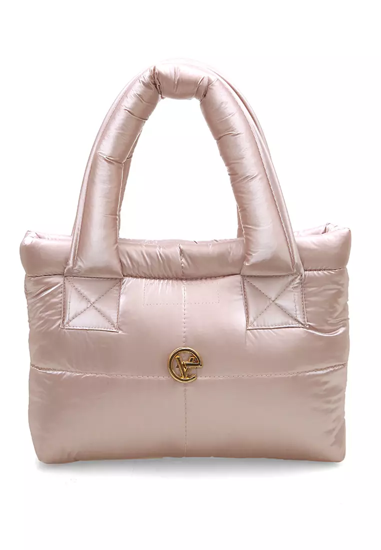 Angelina Pillow Puffy Bag Smooth Texture And High Quality - Rose Gold
