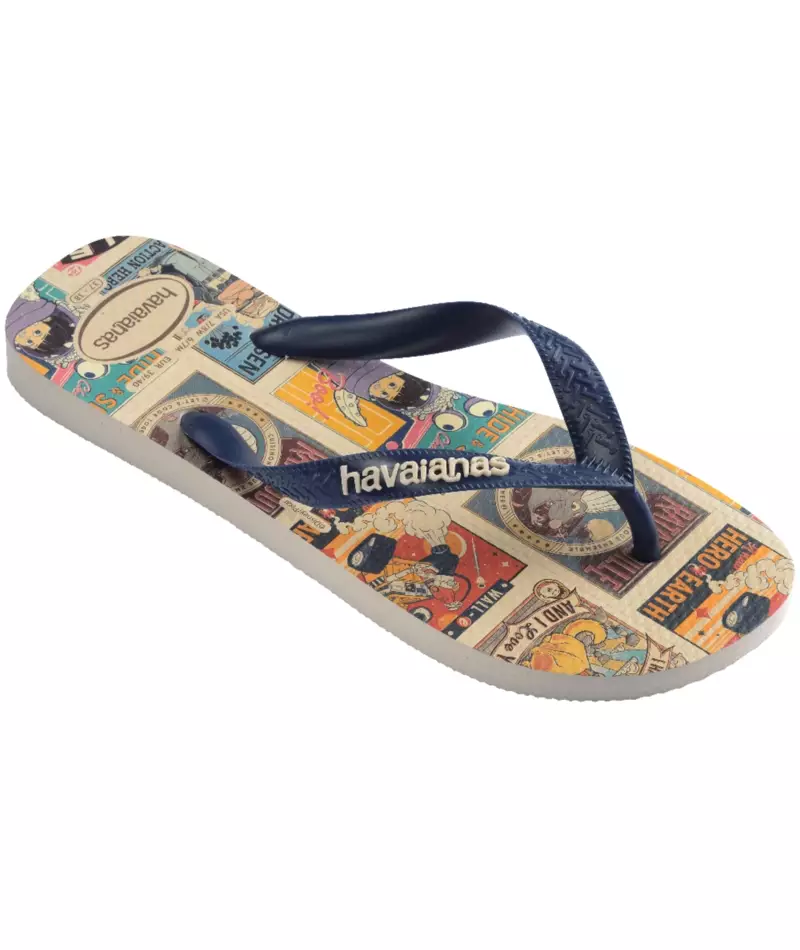 Havaianas 8009 Top Disney Classics Beige/Navy Blue - Sandal Pria