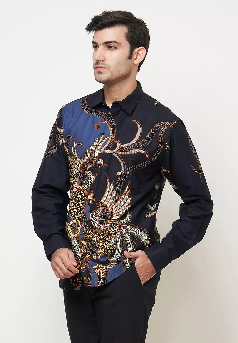 Slimfit Yesha Kemeja Batik Pria Lengan Panjang