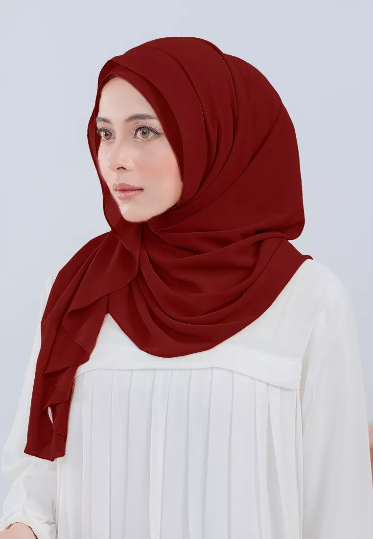 HIJAB INSTAN LUBNA - DEEP MAROON