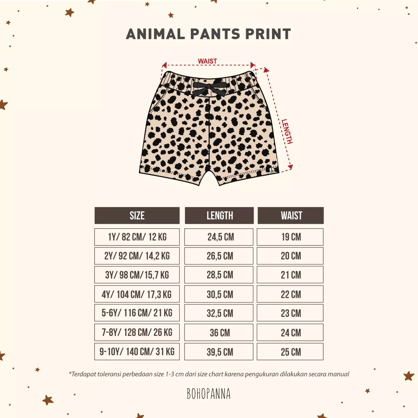 BOHOPANNA - ANIMAL PANTS PRINT - CELANA ANAK