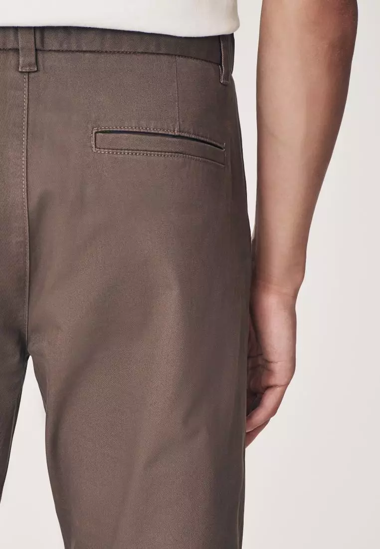 Stretch Chinos Trousers Straight Fit