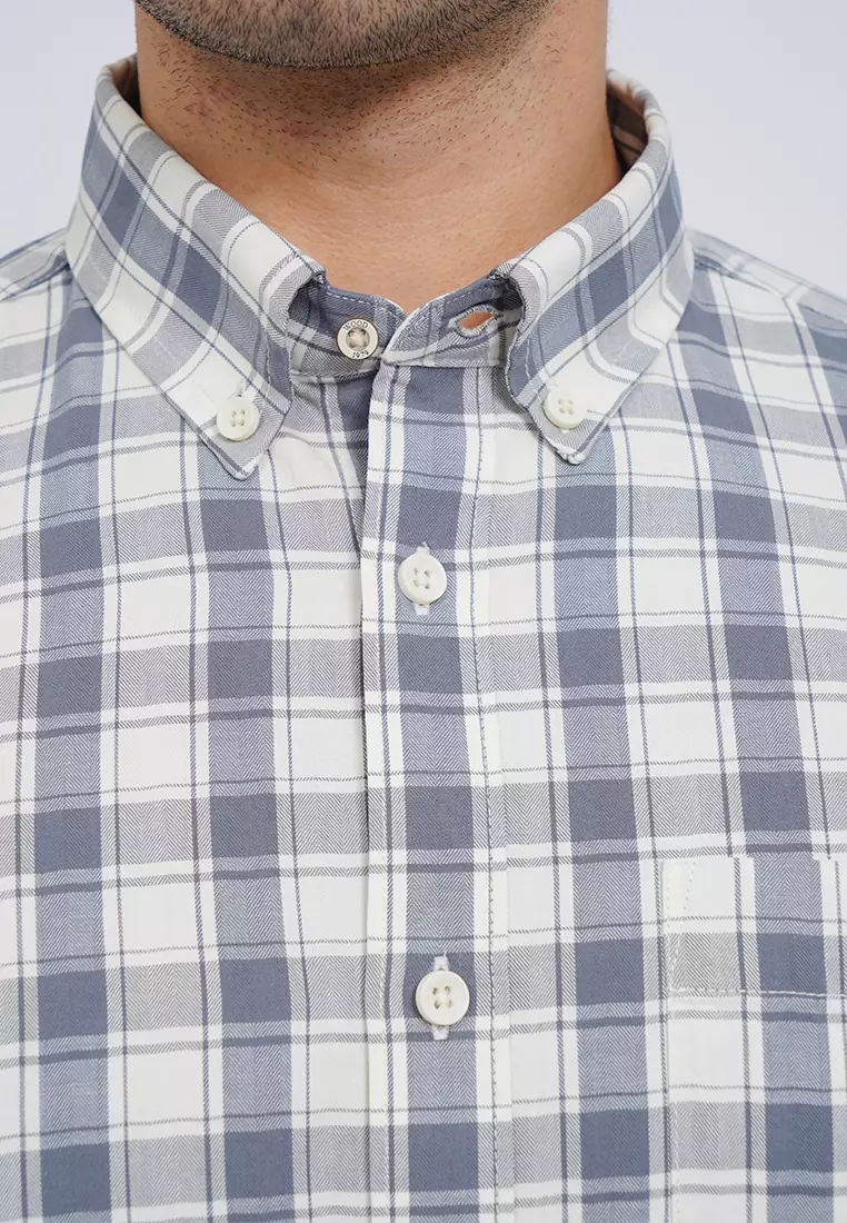 Regular Fit Long Sleeve Checks Shirt