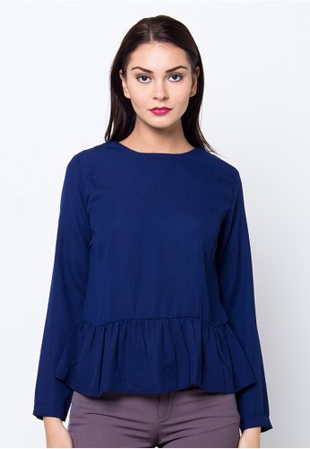 Top Blouse With Drop Waist