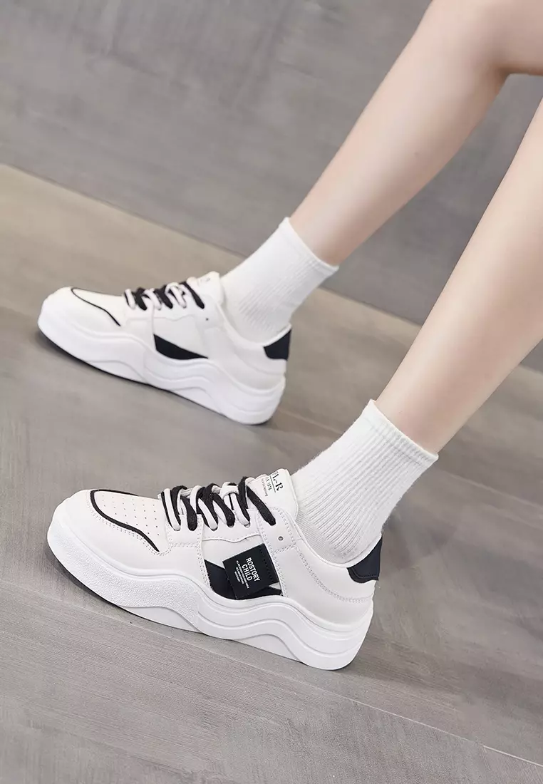 Buy Twenty Eight Shoes Platform Casual Leather Sneakers
