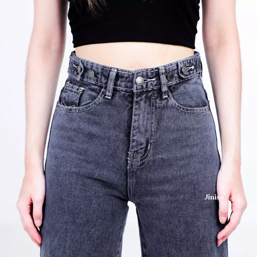 Highwaist Adjustable Baggy Jeans 444 UNDER AGE