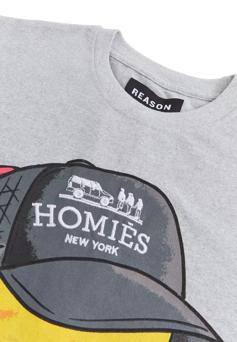 來自紐約的街頭服飾品牌 - Homies New York 短袖T卹 - 灰色