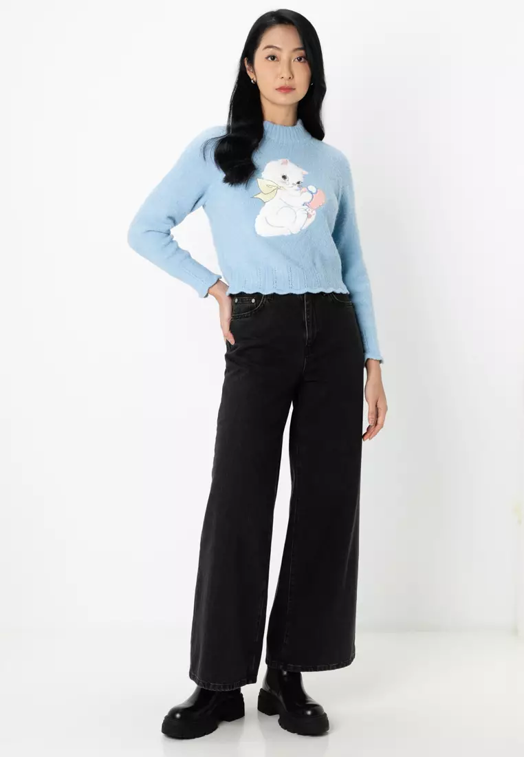 Raglan Sleeves Knit Sweater