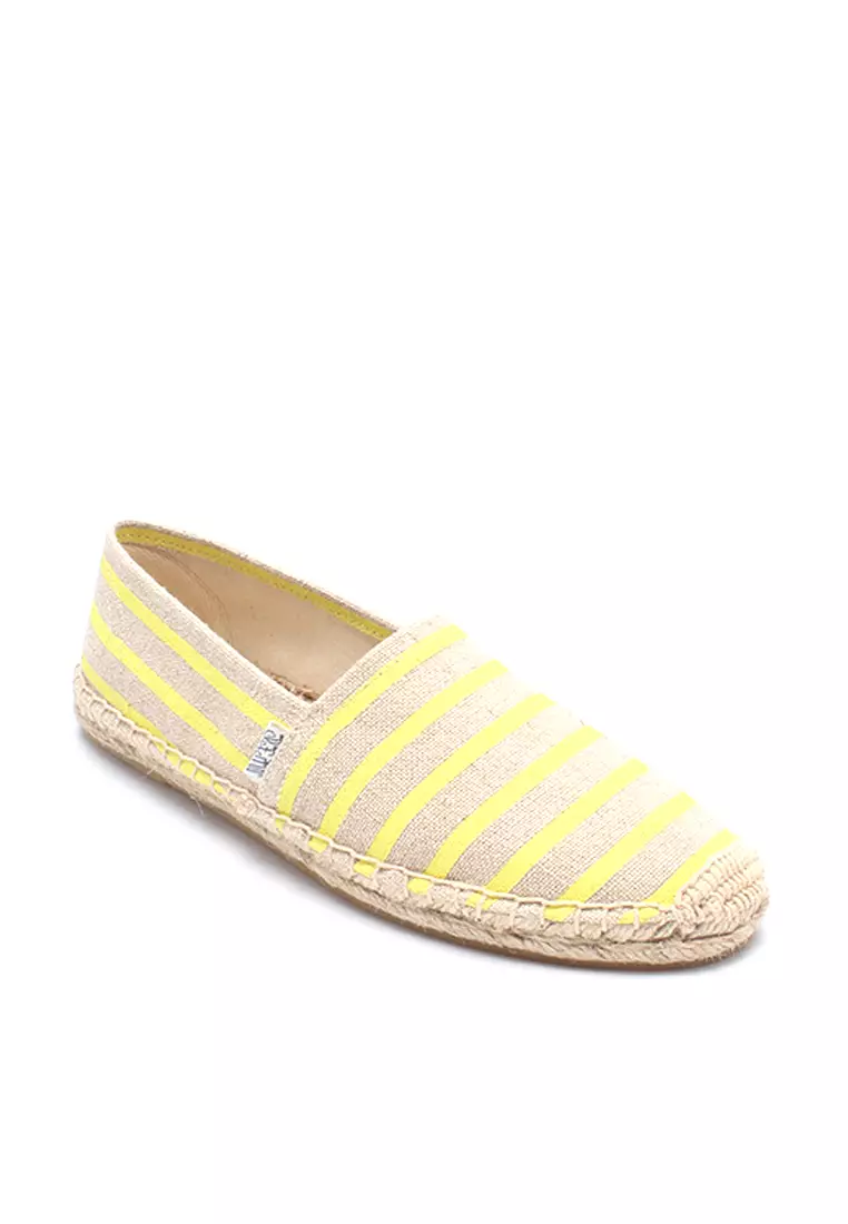 Contrast Stripes Canvas Espadrilles HB5