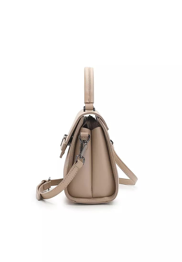 Women's Top Handle Bag / Sling Bag / Crossbody Bag / Shoulder Bag (Tas Tangan Wanita / Tas Selempang Wanita / Tas Bahu Wanita) - Cokelat
