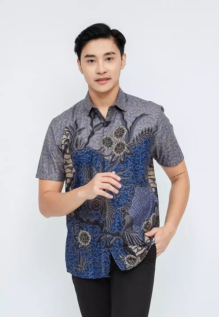 My Aksa Batik Pria Kemeja Pendek Ernest Elena Early