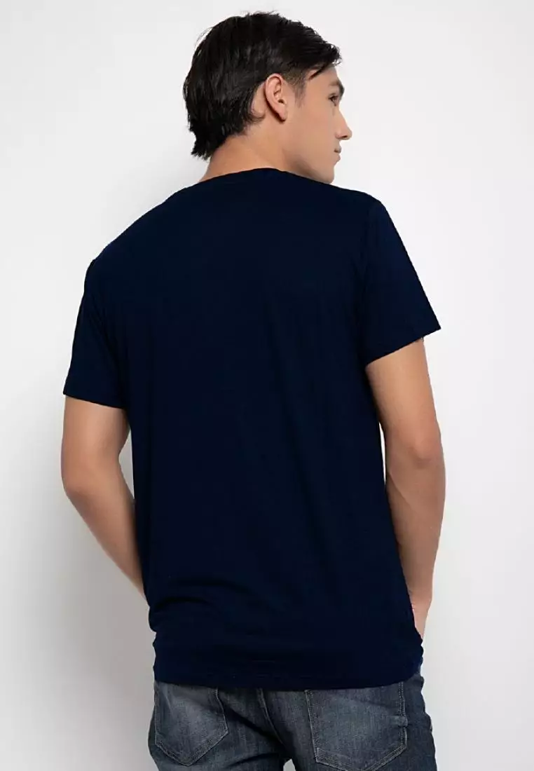 MTH44 thirdday tido diet navy t-shirt unisex pria