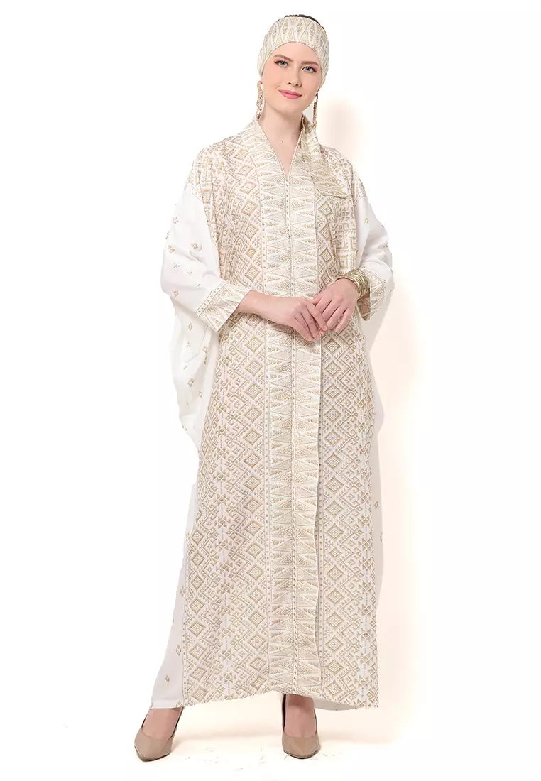 Kanzi Exclusive Long Sleeve Songket Kaftan