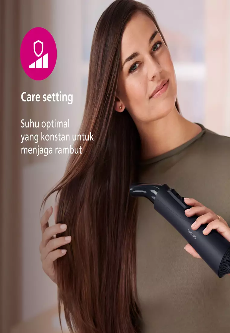 Philips  | Airstyler  | Catokan Curly | Rambut Ekstra Shiny Seperti dari Salon | 5 Aksesoris | BHA530/00