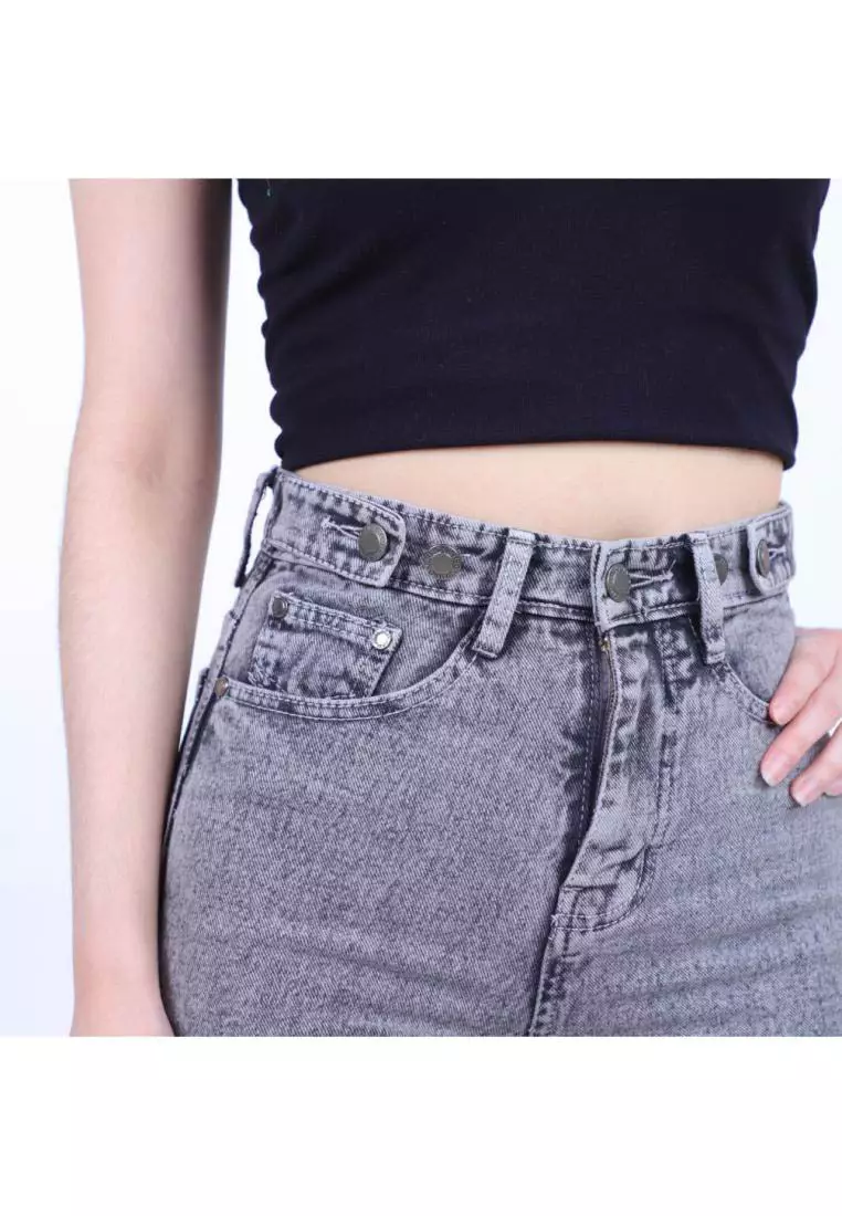 Highwaist Adjustable Baggy Jeans 441 UNDER AGE