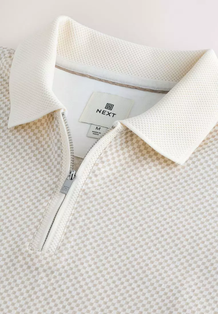 新品★POLO｜定価2.7万 25AW 現行タグ フランネルシャツ ホワイト M Men's Grey Marl Cotton-Piqué Zebra Logo Polo Shirt