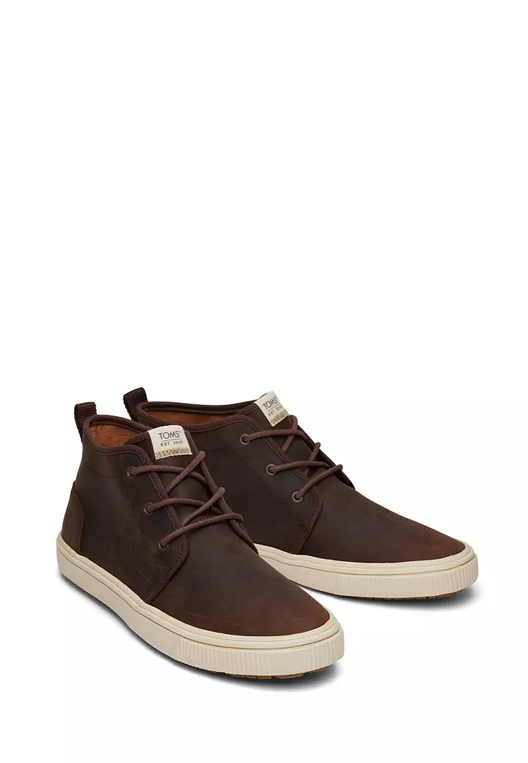 Men's Water Resistant Brown Mid Top Sneaker Carlo Terrain