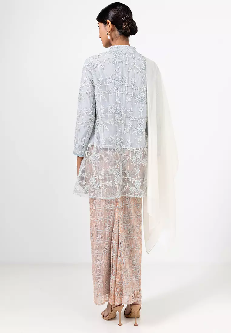 AMELIA LOOSE KEBARUNG SET WITH SHAWL