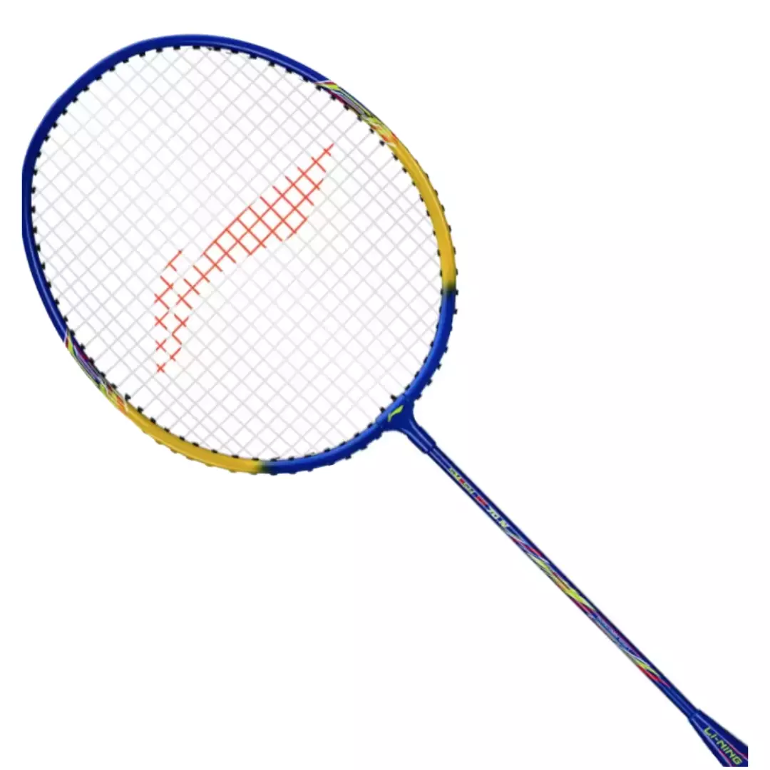 Li-Ning Badminton Racket XP 70 Blue Neon/Yellow AYPU167-1 Bundle Head Cover