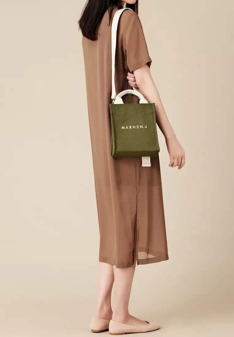 RICKY MINI Canvas Crossbody Bag Moss Green