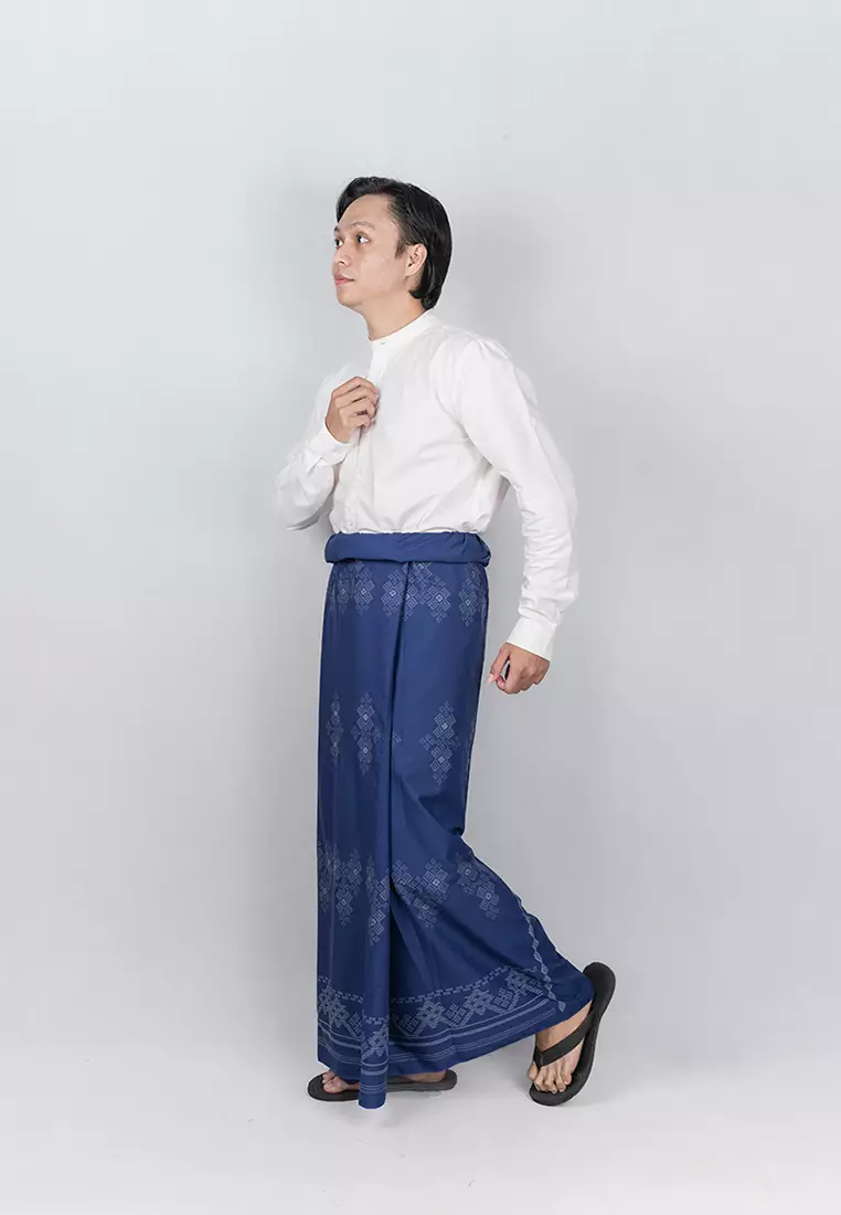 My Aksa Batik Sarung Nabil Blue