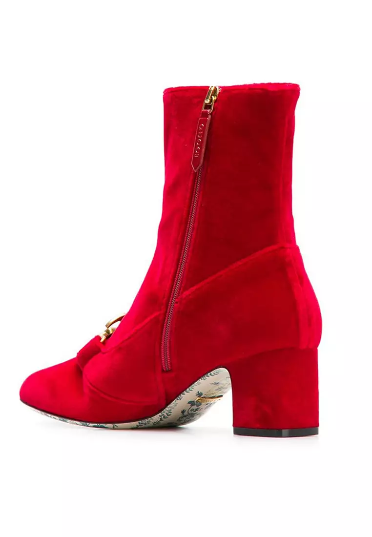 Red gucci boots hotsell
