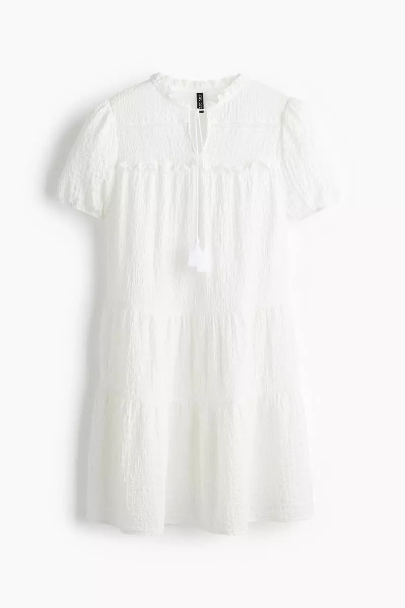 Crinkled jersey dress