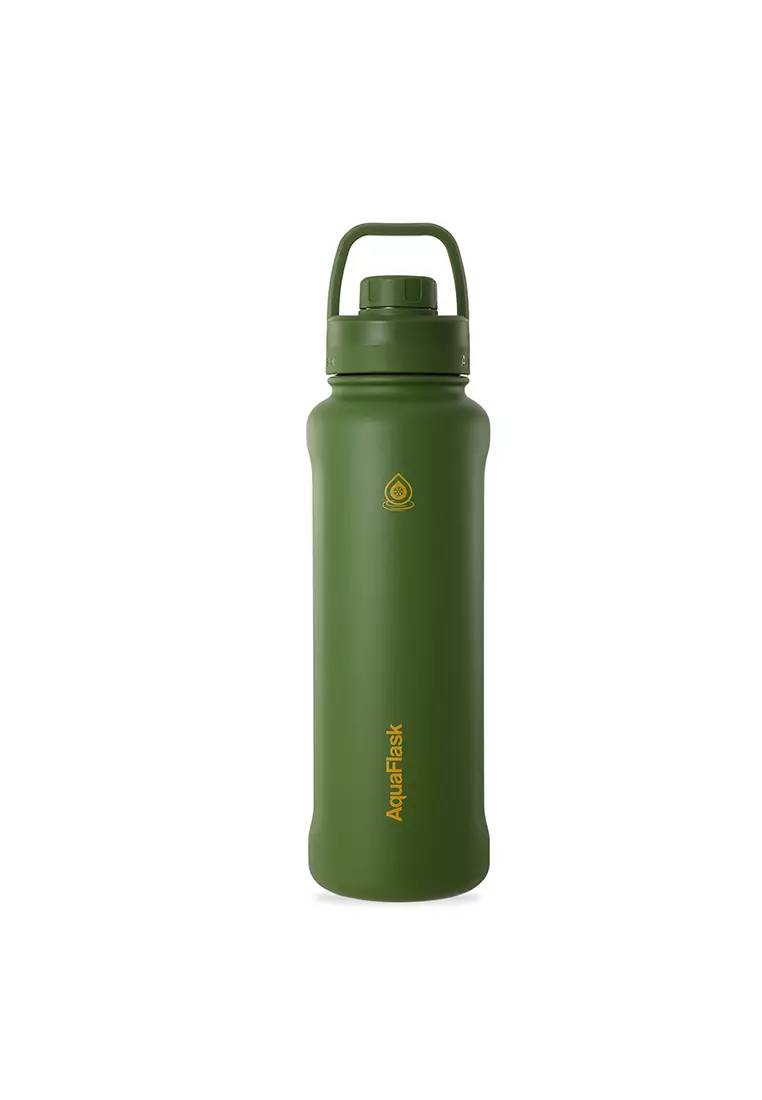 40oz Hunter Green New Sports Lid Bottle Wide Mouth Vacuum Insulated Stainless Steel Drinking Water Bottle