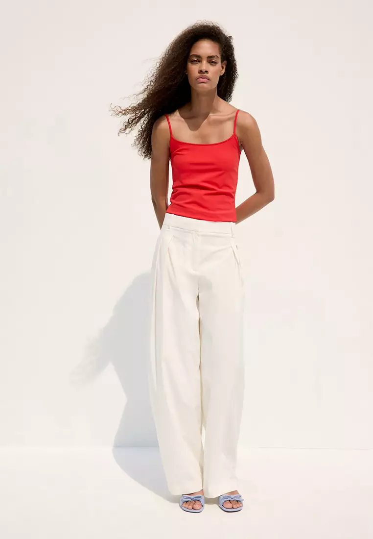 Fitted Top With Thin Straps