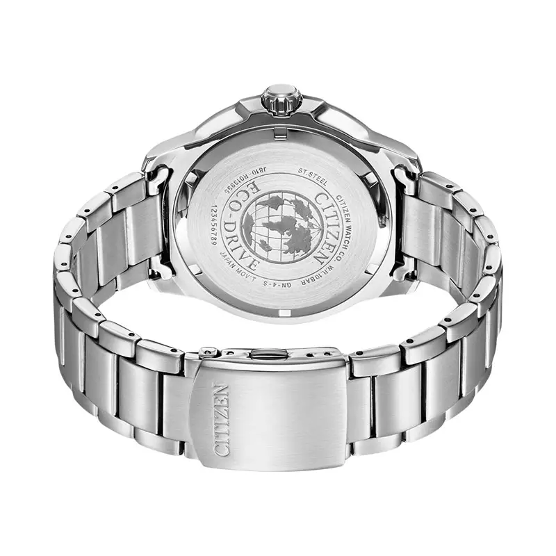 Jam Tangan Pria Citizen Eco-Drive AW1525-81L Batman Blue Pattern Dial Stainless Steel Strap