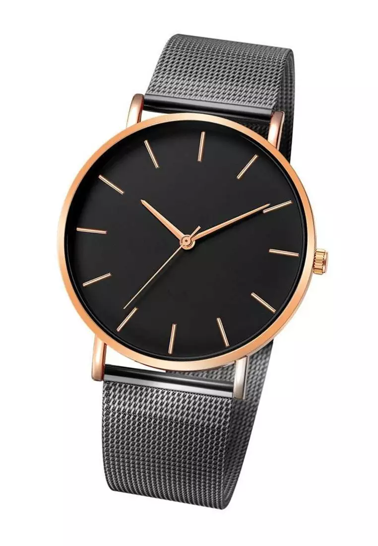 Jam Tangan Kasual Pria Milanese Strap Tali Material Stainless Steel XC50 ORIGINAL